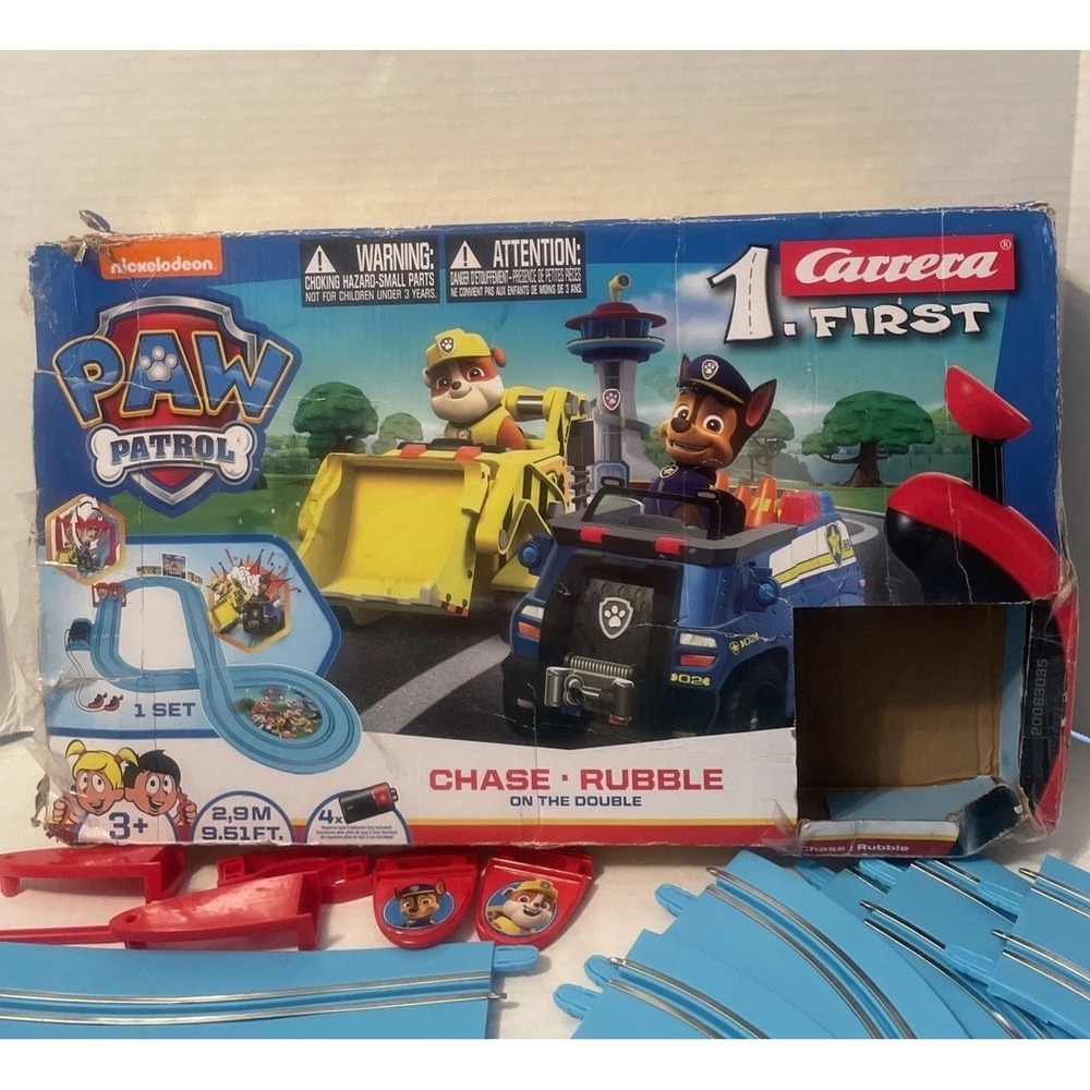 Paw Patrol Race Track CARRERA CIRCUIT‎ 2.4 m -1 Chase Racer 1-Rubble Racer